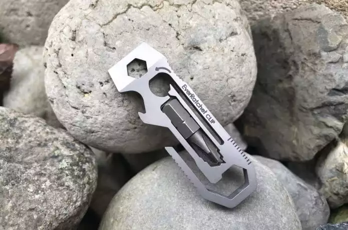 The EverRatchet Clip multitool features a number of implements