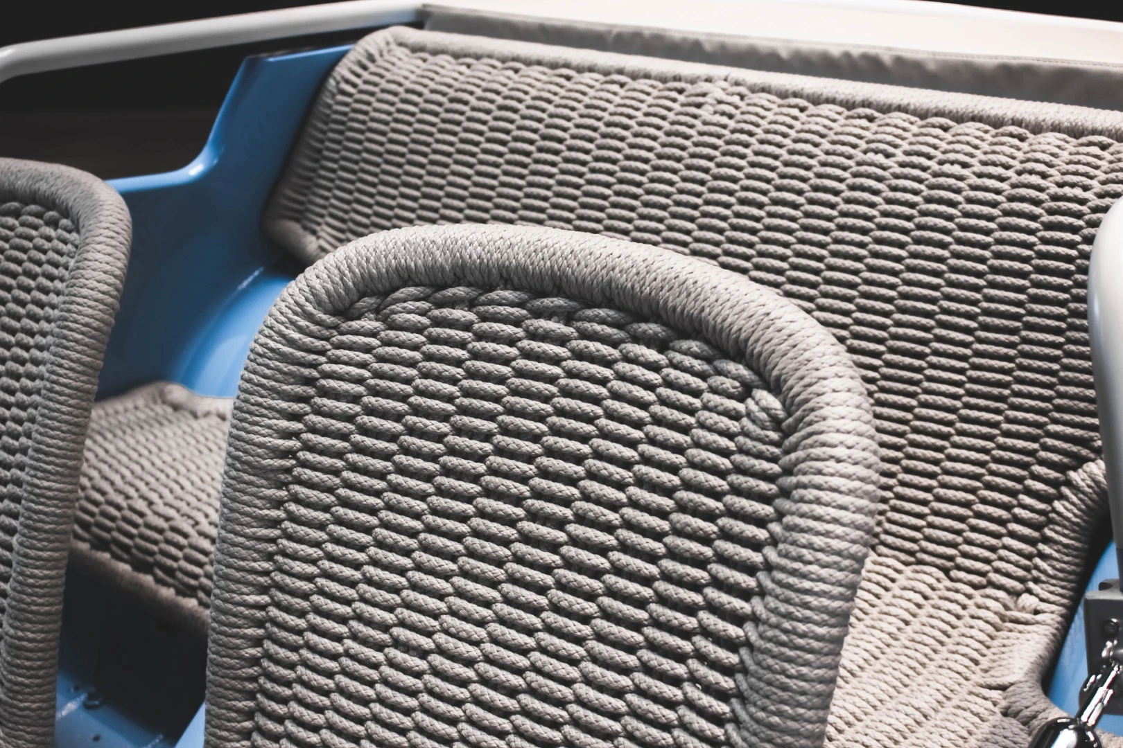 The transformation includes beautful hand-woven rope seats