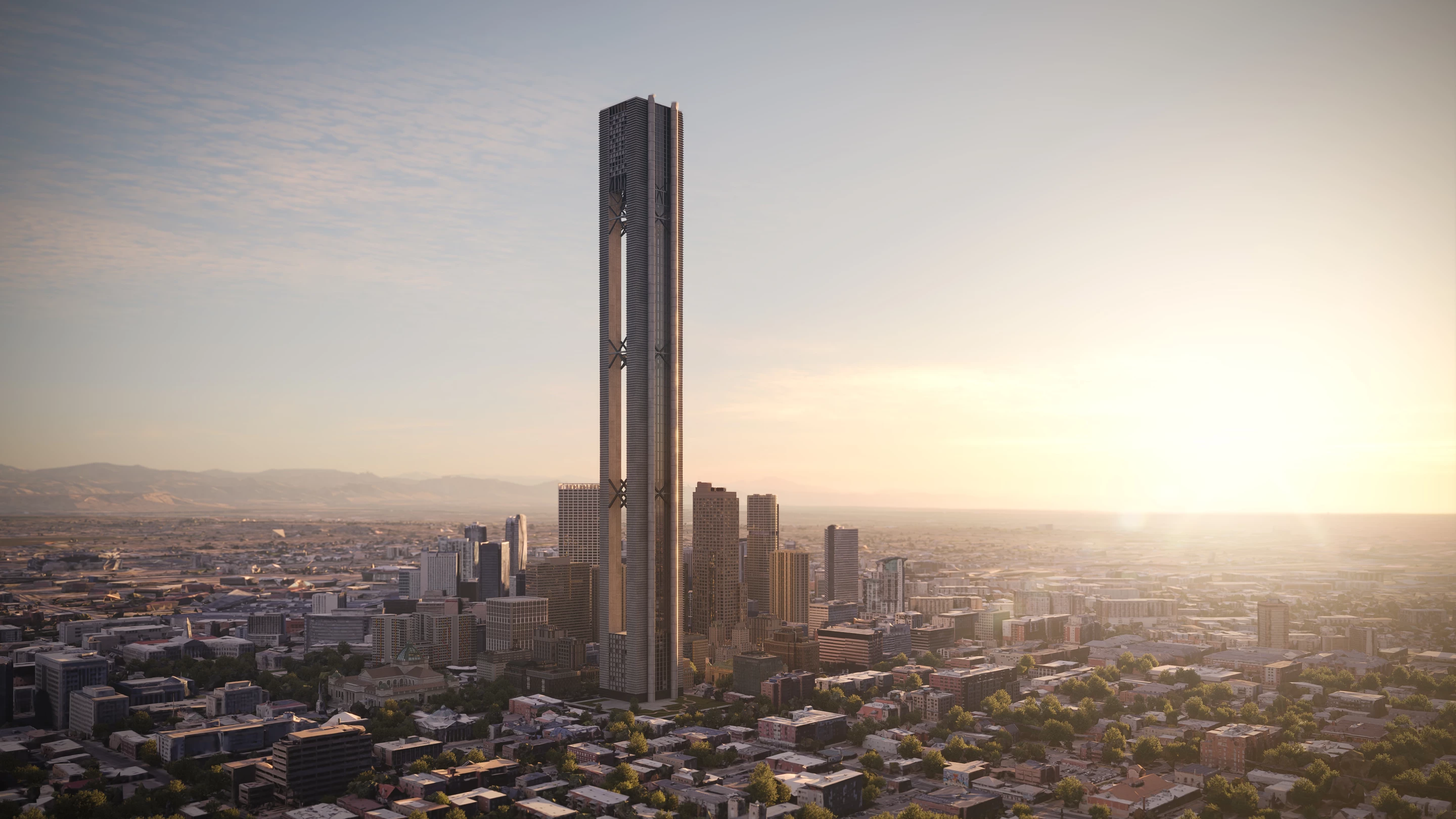 SOM and Energy Vault Holdings envision the energy storage skyscrapers reaching a height of up to 1,000 m (3,280 ft), which would make them the tallest buildings in the world