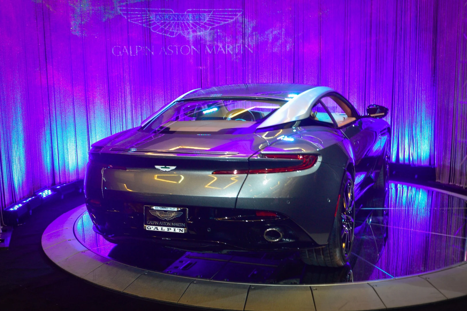 Aston Martin on display in the Galpin Hall of Customs