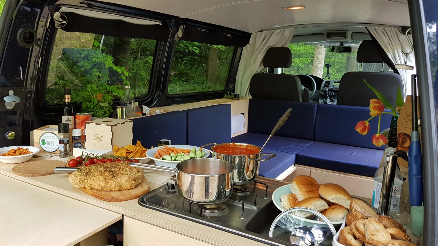 Getting some serious cooking done on the Ventje indoor/outdoor kitchen
