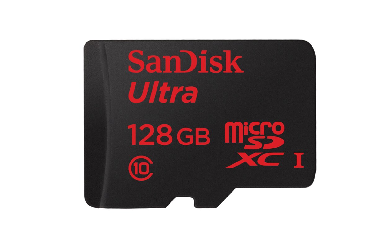 SanDisk's new 128 GB Ultra microSDXC UHS-I memory card