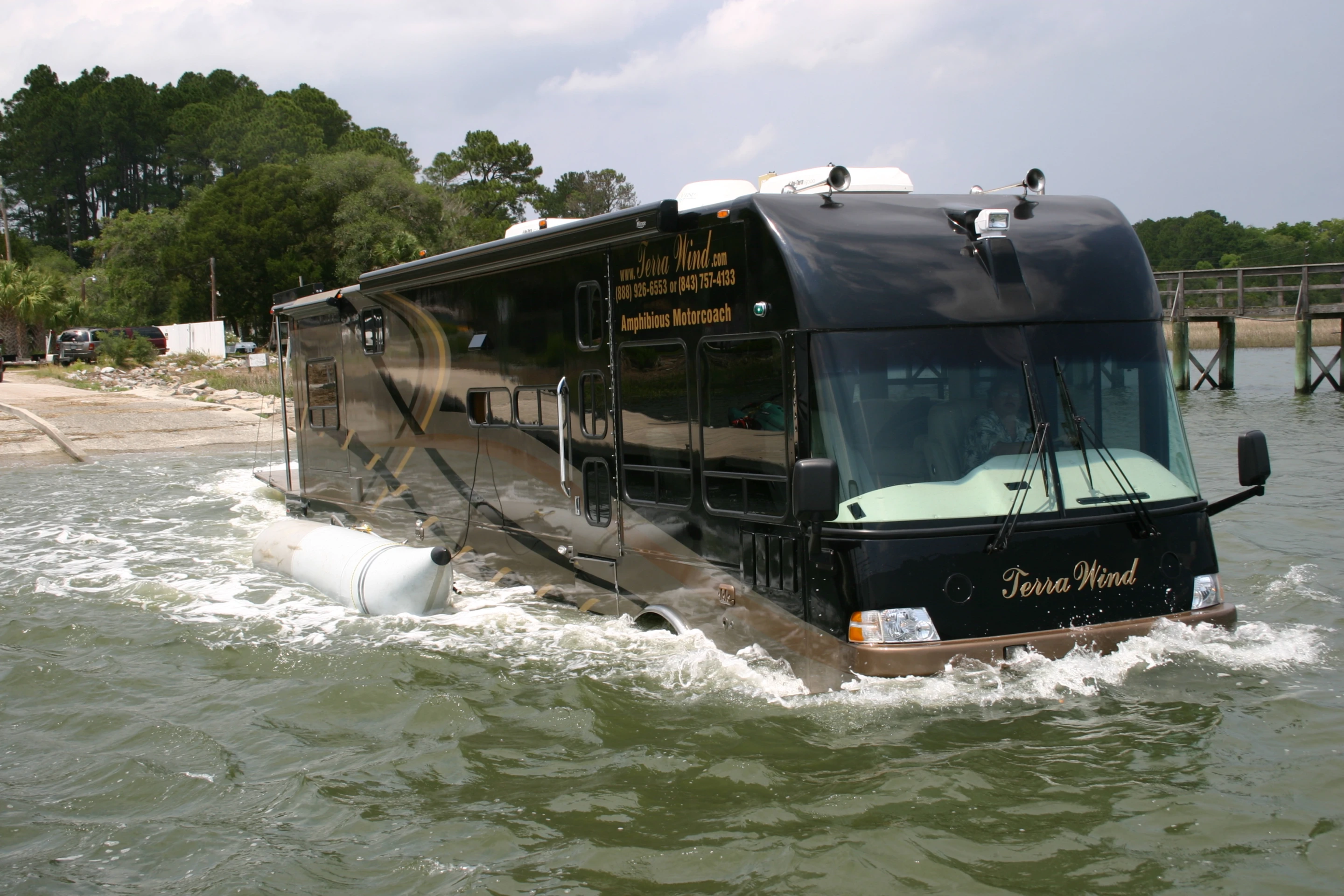 The Terra Wind is an amphibious motor coach