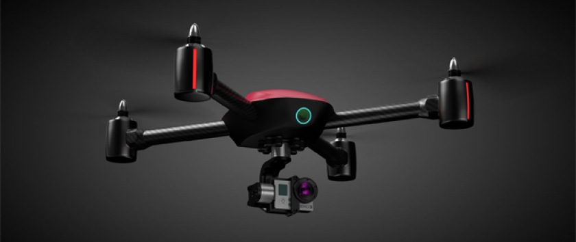 The drone weighs 960 g (33.9 oz) and features a 2D gimbal and mount for external cameras with HDMI or USB ports