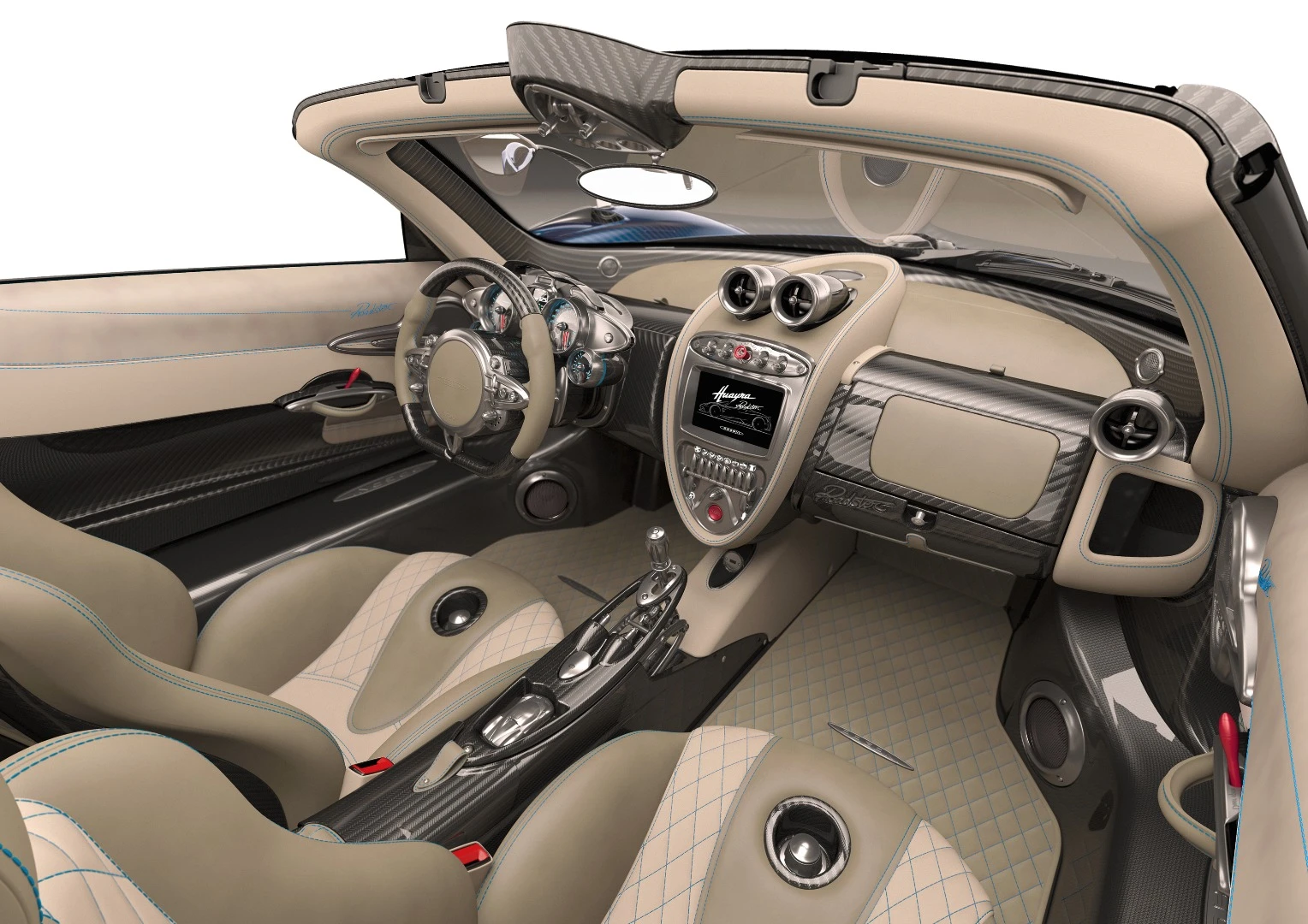 The cabin of the Huayra is utterly gorgeous