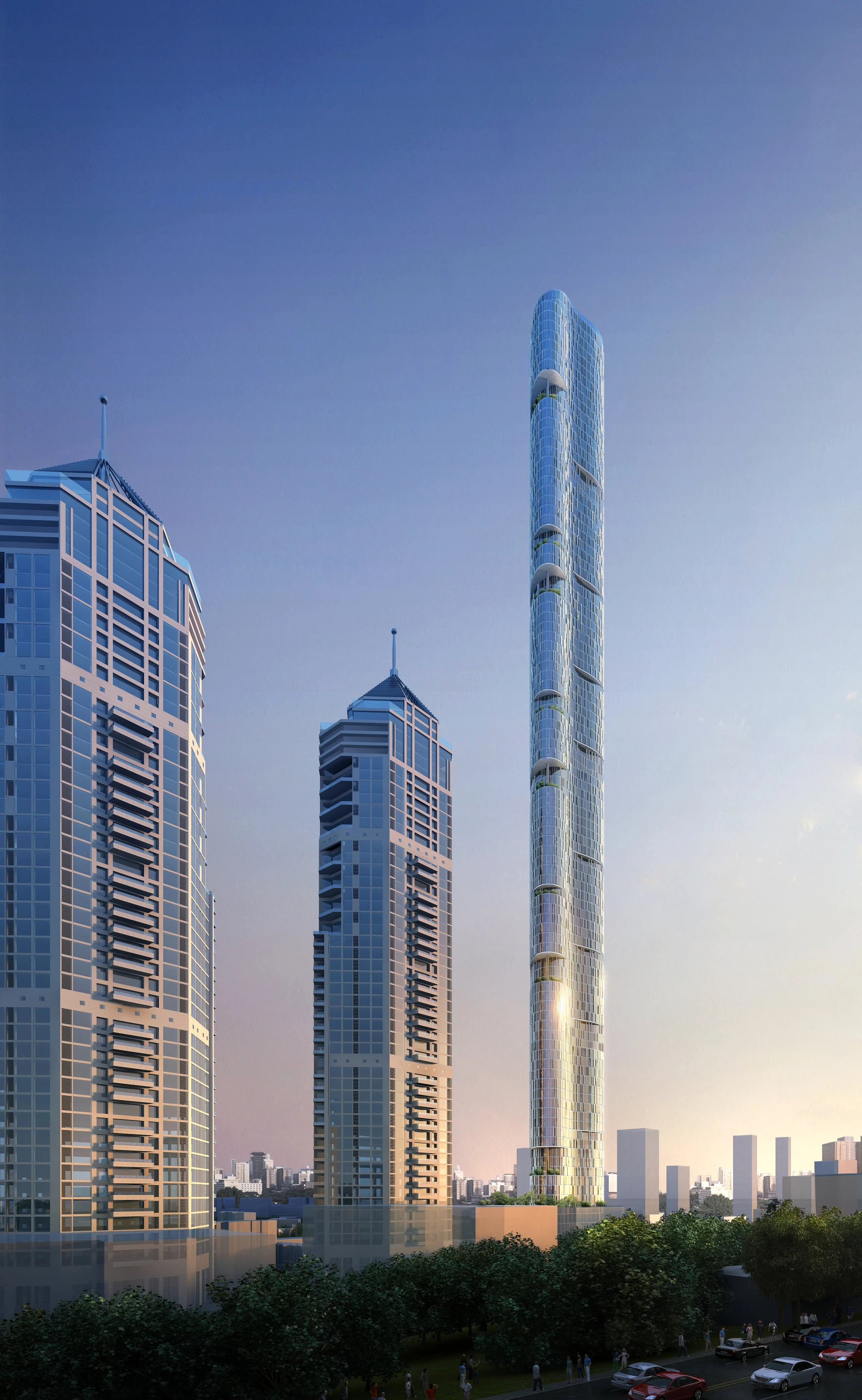 Imperial Tower's kitchens and bathrooms could be prefabricated by a local factory (Image © Adrian Smith + Gordon Gill Architecture)