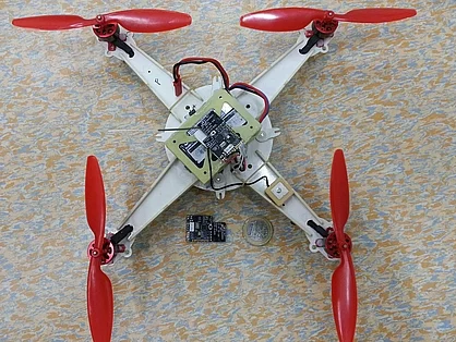 Lisa/S can be implemented on quadcopter- and helicopter-style UAVs