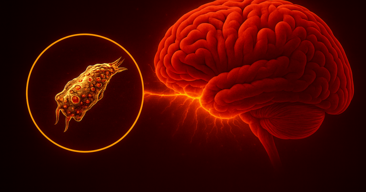 Photo: refractor.io While infection from it is rare, the brain-eating amoeba has a formidable kill rate