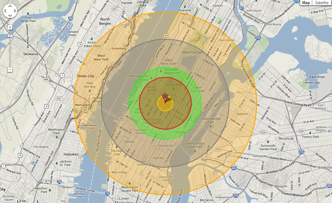 The original Nukemap
