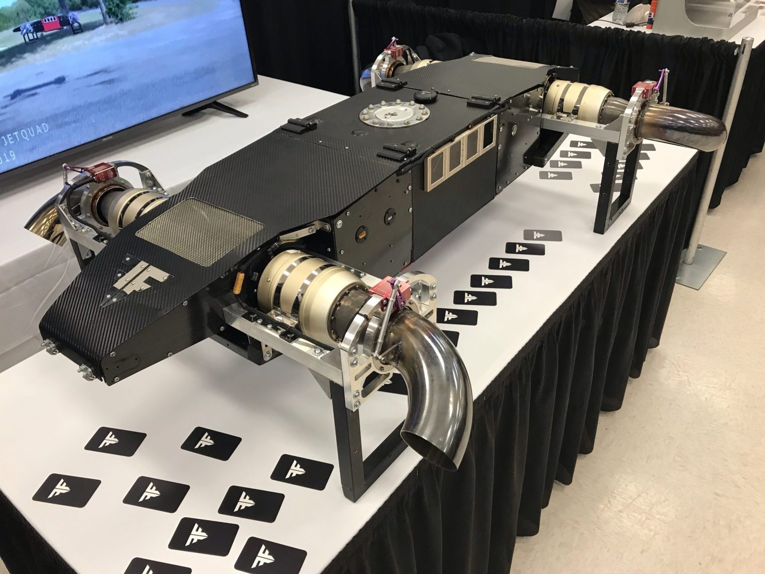 Jetpowered VTOL drone is like a quadcopter on steroids