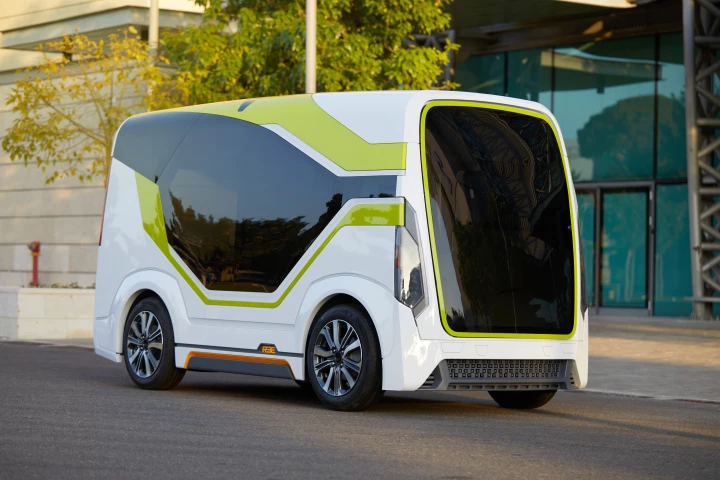 The REE Leopard EV is designed for making autonomous last-mile deliveries