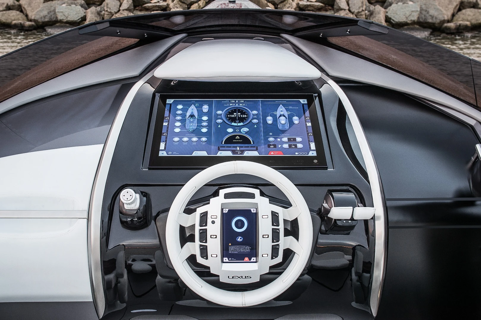 The Lexus Sport Yacht Concept helm