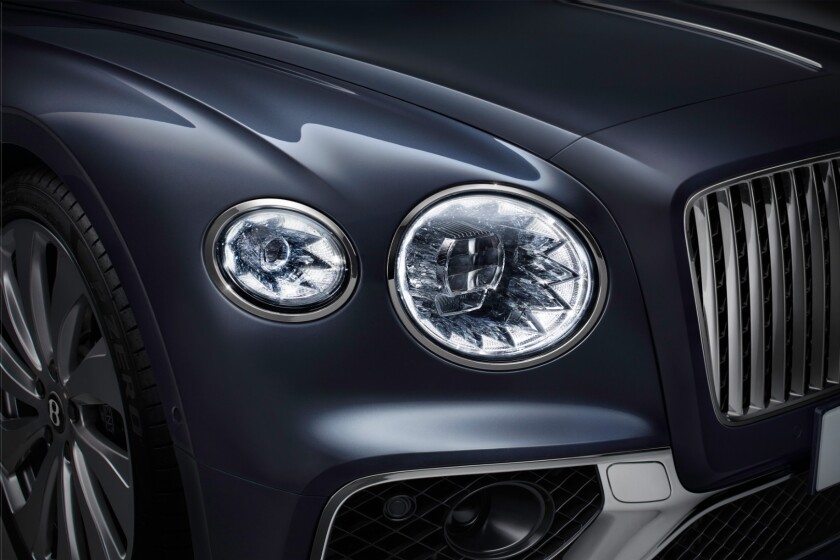 LED matrix headlights with a very spunky design twist around the edges