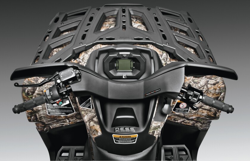 The Can-Am has a multifunctional digital display