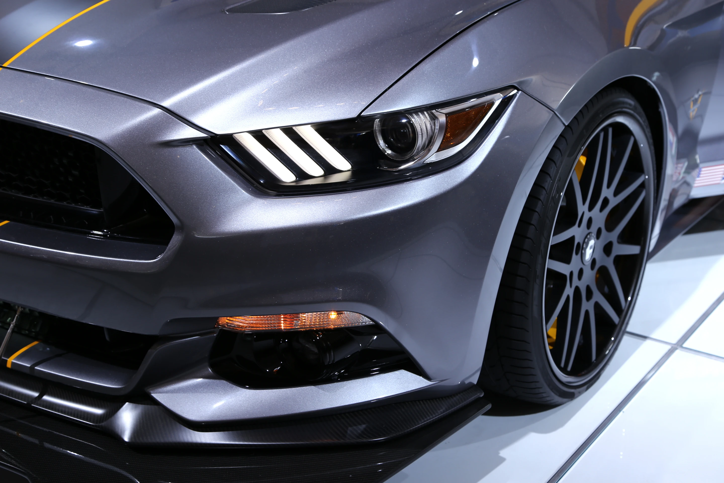 Limited edition F-35 Lightning II Mustang on display as part of fund raising fo the EAA's Young Eagles program (Photo: Angus MacKenzie/Gizmag.com)