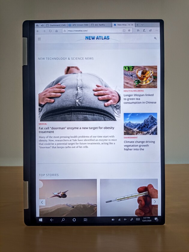 In tablet mode, this thing feels gigantic and luxurious