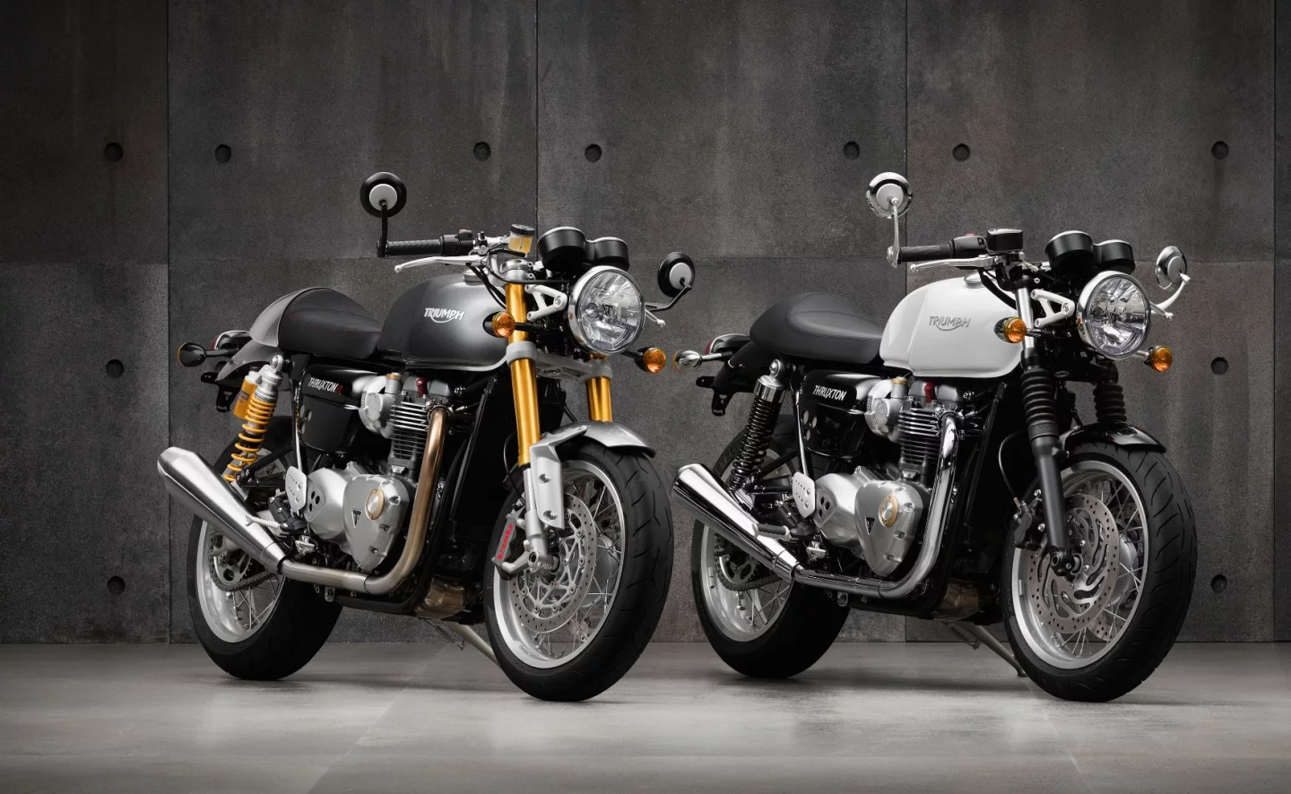 The Thruxton is named after the 500-mile endurance race series that Triumph once dominated with the same motorcycle that broke the 100 mph lap record at the Isle of Man