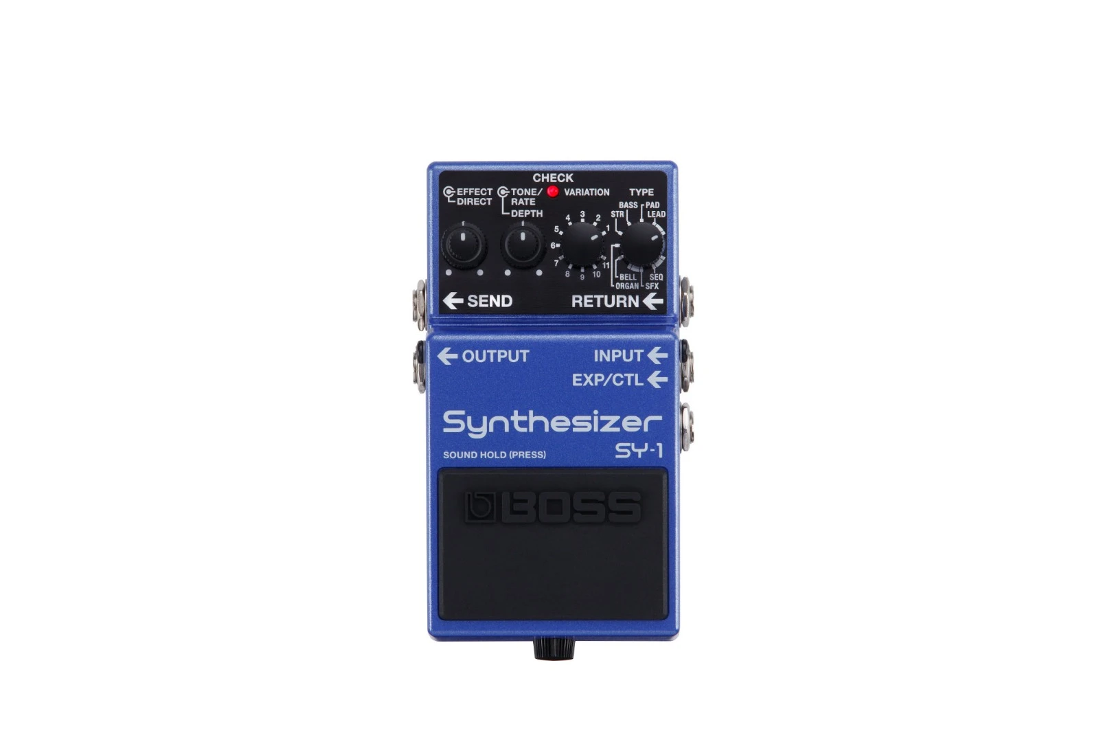 The SY-1 can be powered by a 9 V battery or a DC adapter