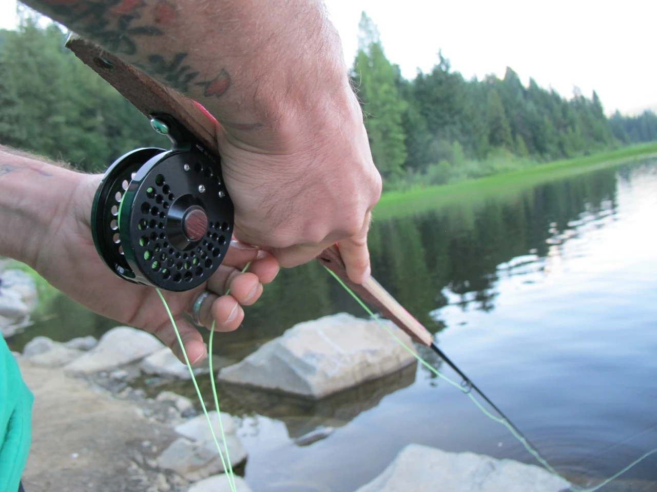 A removable board insert with Abel reel