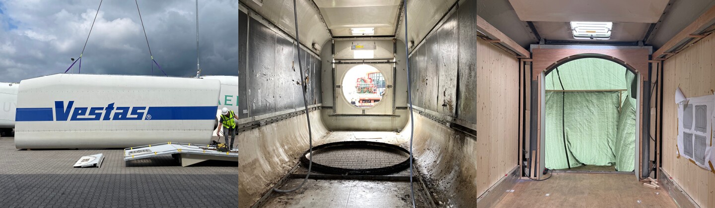 Despite coming from a relatively small turbine, this nacelle is pretty roomy on the inside