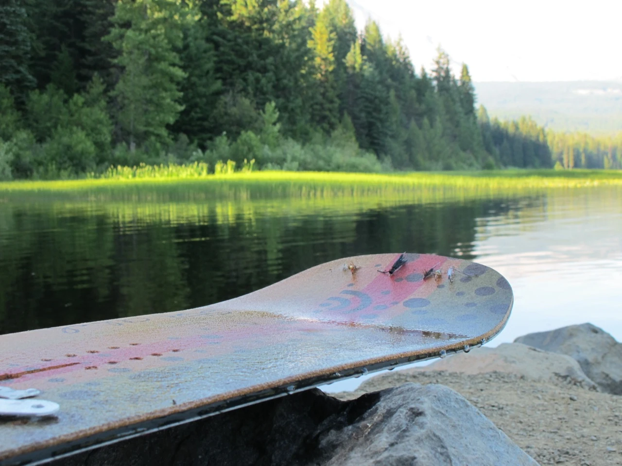 The Signal Snowboards fly fishing board provides entertainment throughout the year