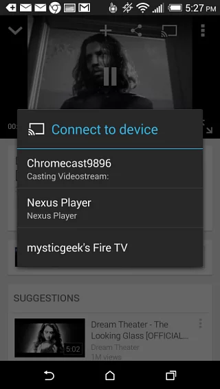 Cast videos from your phone to Nexus Player