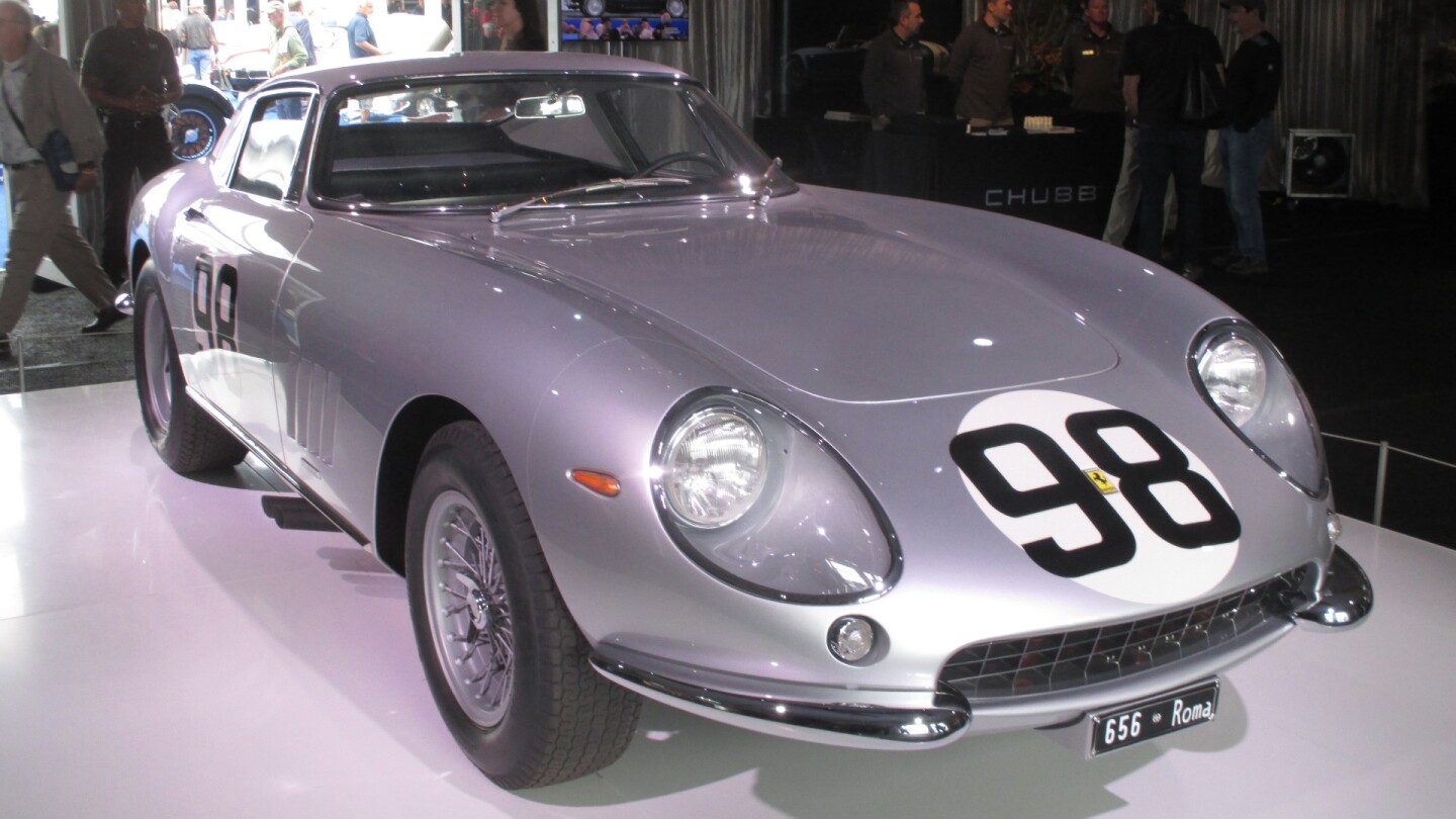 $14,520,000 | 1966 Ferrari 275 GTB/CEstimate: $12,000,000 to $16,000,000One of 12 GTB/Cs produced and raced extensively in period with many class and outright wins. Fully restored with original chassis and body, and matching numbers. Pebble Beach Concours award winner. A 1964 Ferrari 275 GTB/C Speciale sold for $26,400,000 in 2014, and a 1966 Ferrari 275 GTB/C sold for €5,712,000 ($7,860,622) in Monaco in 2014.Official Auction Page: Gooding & CoLot 120