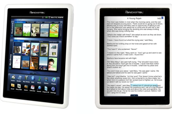 The first e-reader from digital photo frame manufacturer Pandigital sports a 7 inch color LCD display and benefits from access to the Barnes & Noble eBookstore