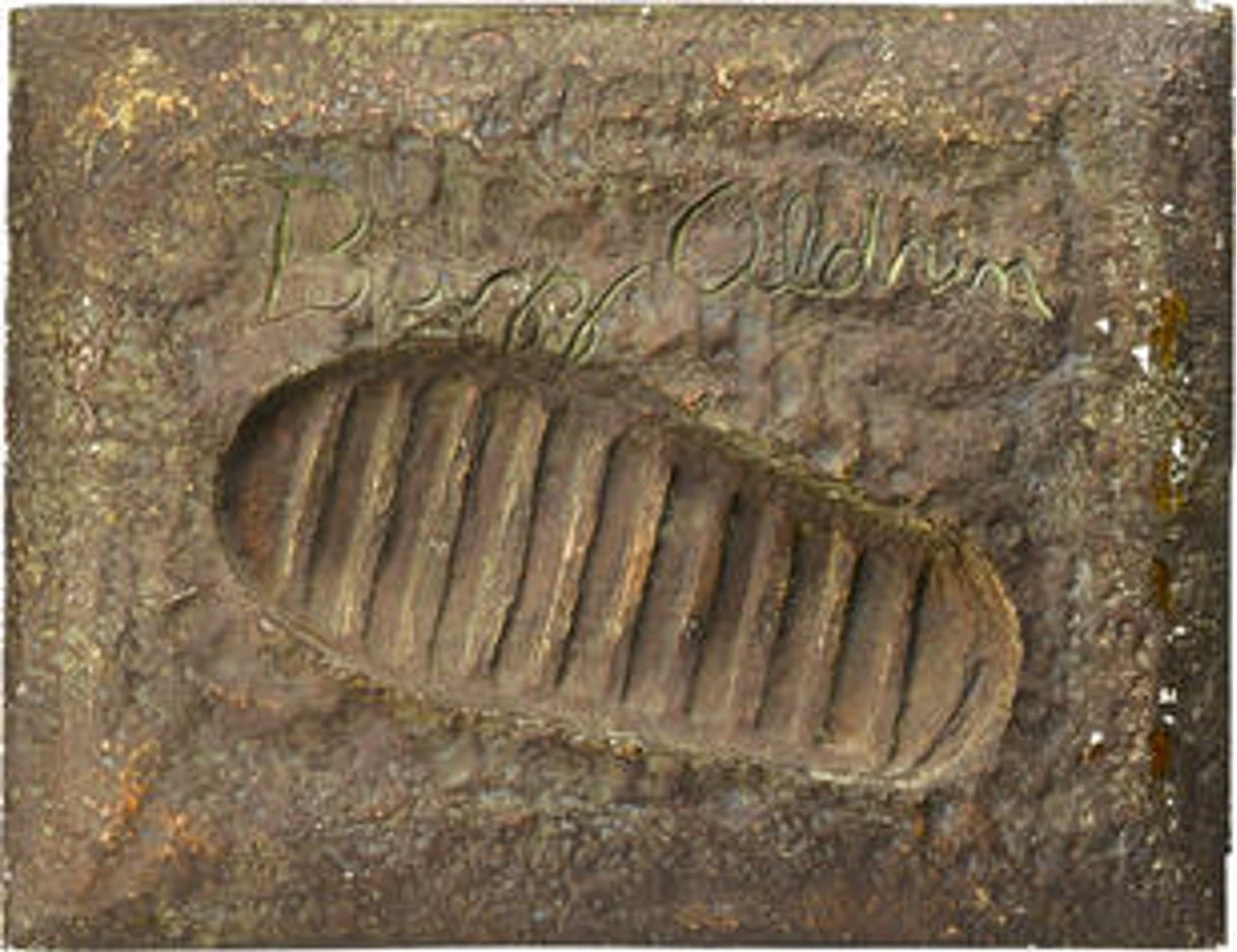 Cast of Buzz Aldrin's Moon boot