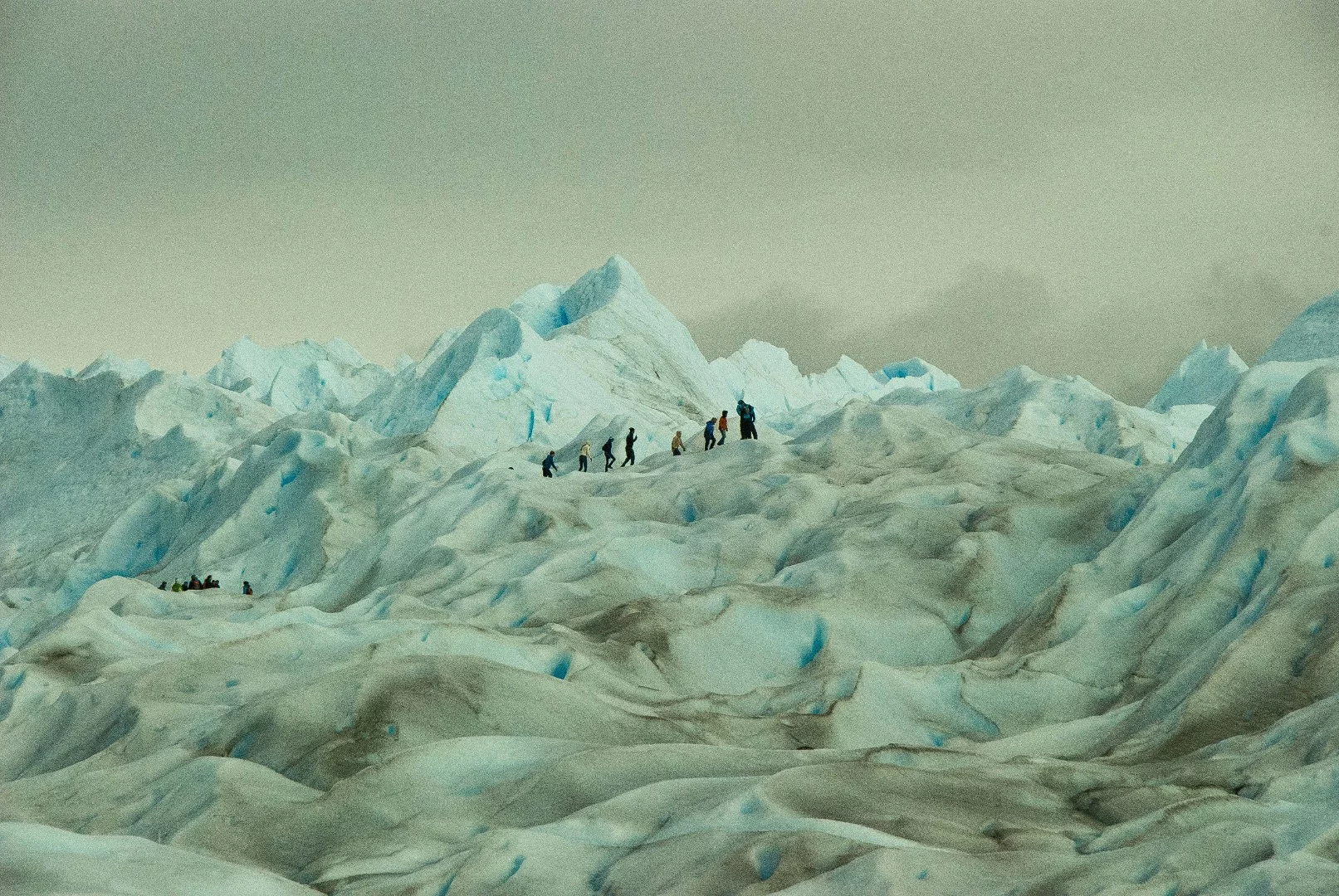 Tourists on Perito Moreno glacier, Argentina