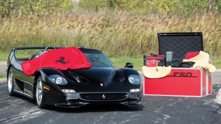 Cited in the catalog as "without a doubt, the most special F50 that RM Sotheby's has ever offered ", the details match that statement in full. It sold for $3,135,000.