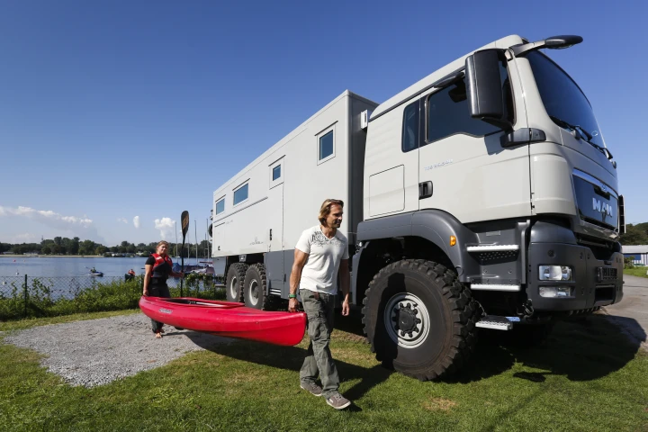 The Action Mobil Global XRS 7200 at Düsseldorf Caravan Salon 2014 (photo: Messe Düsseldorf)