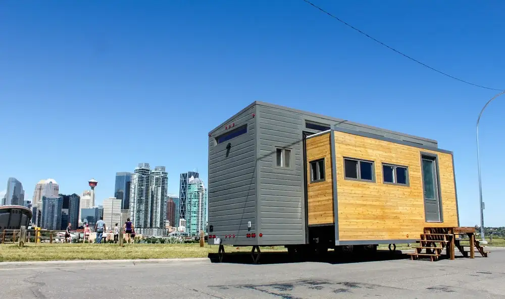 The Aurora can optionally run off-the-grid with a solar power and composting toilet setup