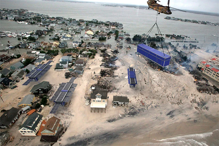 PowerCube is transported as a standard shipping container and can morph into a shelter, water treatment plant and communications base all with a push of a button