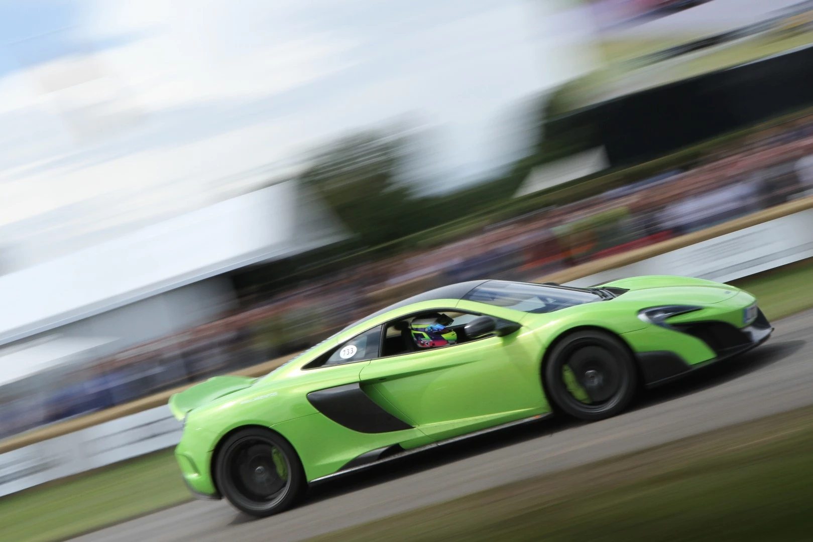 McLaren's 675 LT stands out in snot green