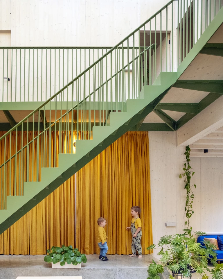 Green House is arranged around a large central courtyard, with lots of greenery both inside and outside