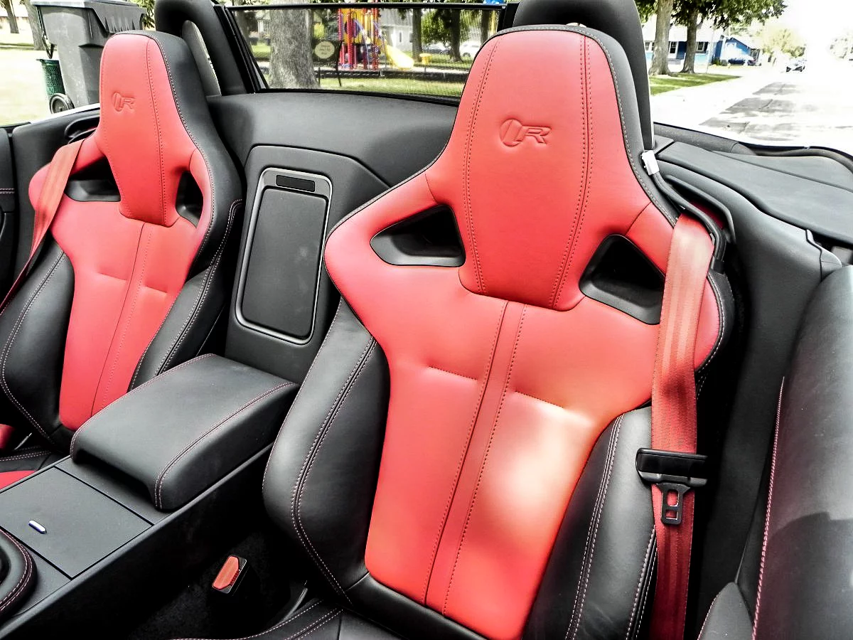 Driver's seat back in 2016 Jaguar F-Type R