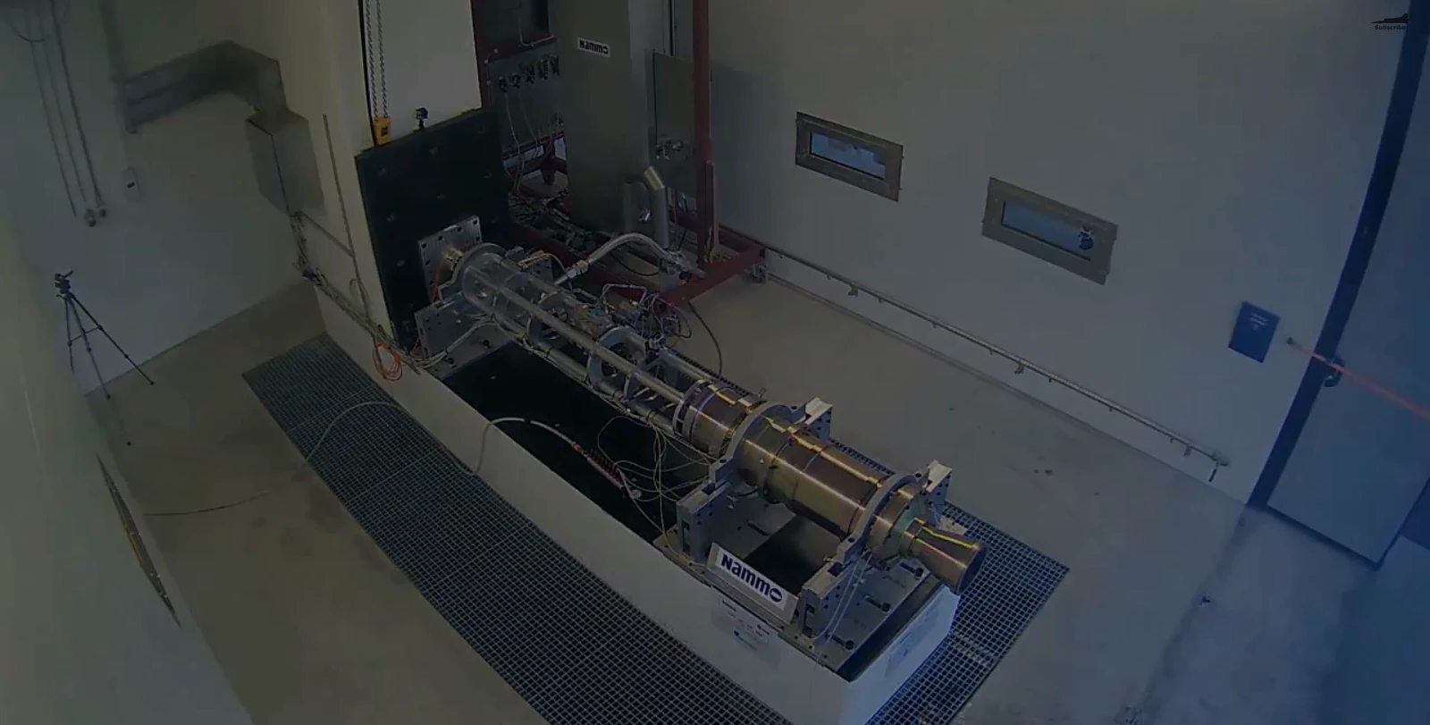 Top view of the hybrid rocket engine