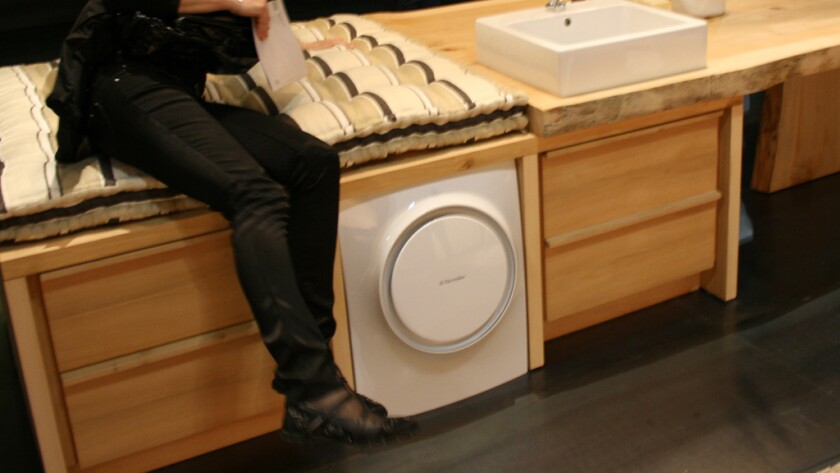 The freestanding Electrolux SHINE concept washing machine