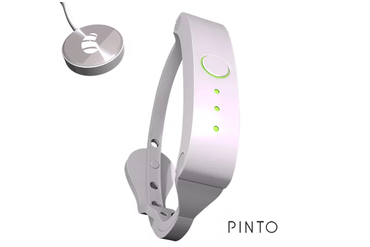 The Pinto wristband lets users carry their files on their wrist, and offers password protection