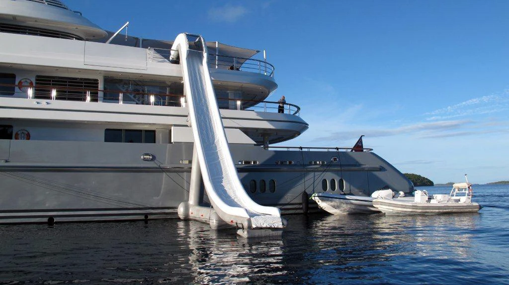 The slides attach to rails or decks