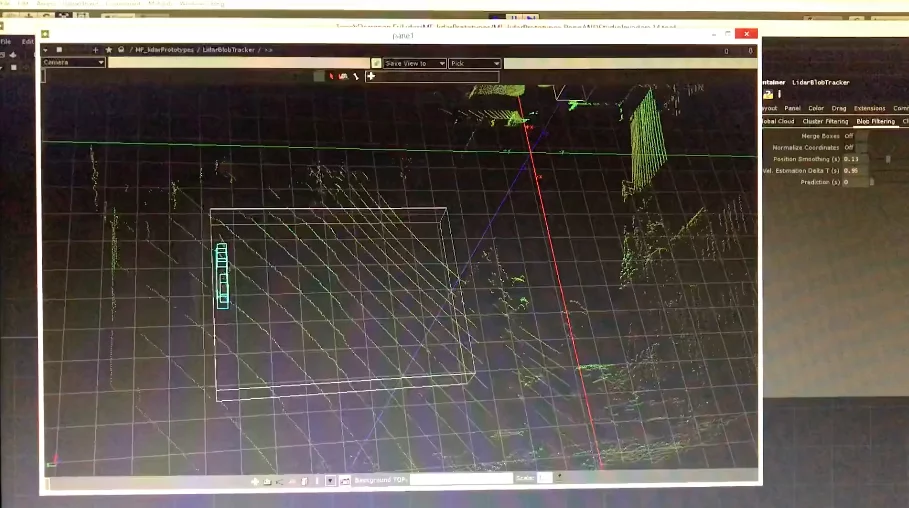 The design firm created custom software to use the LIDAR and track human players