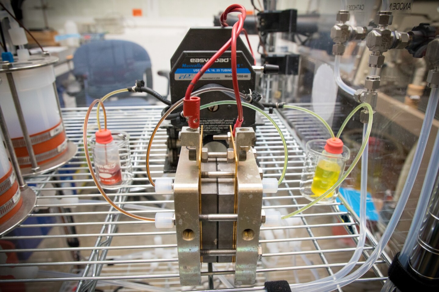 The key to Harvard's new organic flow battery is a long-lasting new molecule named Methuselah, after the long-lived Biblical figure