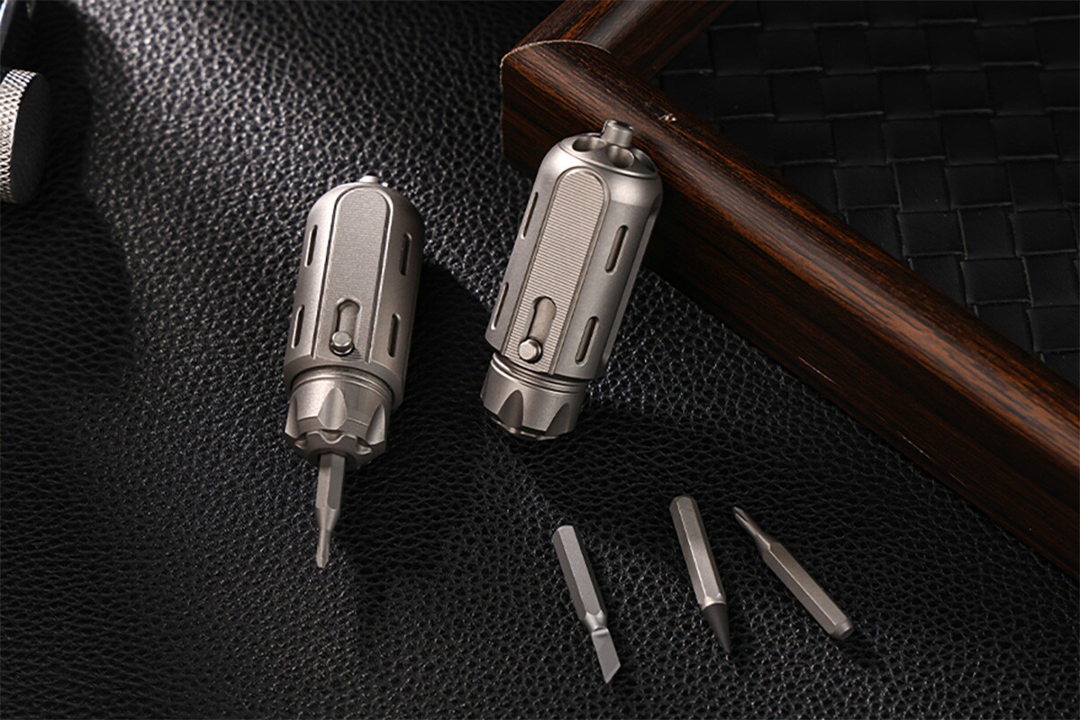 Tiny titanium keyring puts a versatile toolkit in your pocket