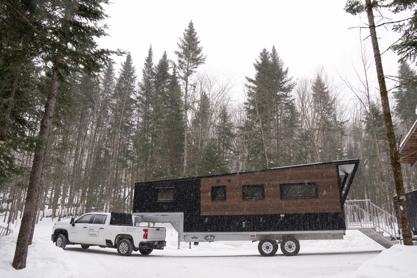 The Nomad 5th Wheel, by Minimaliste, starts at US$97,500, though that cost could increase significantly depending on options chosen