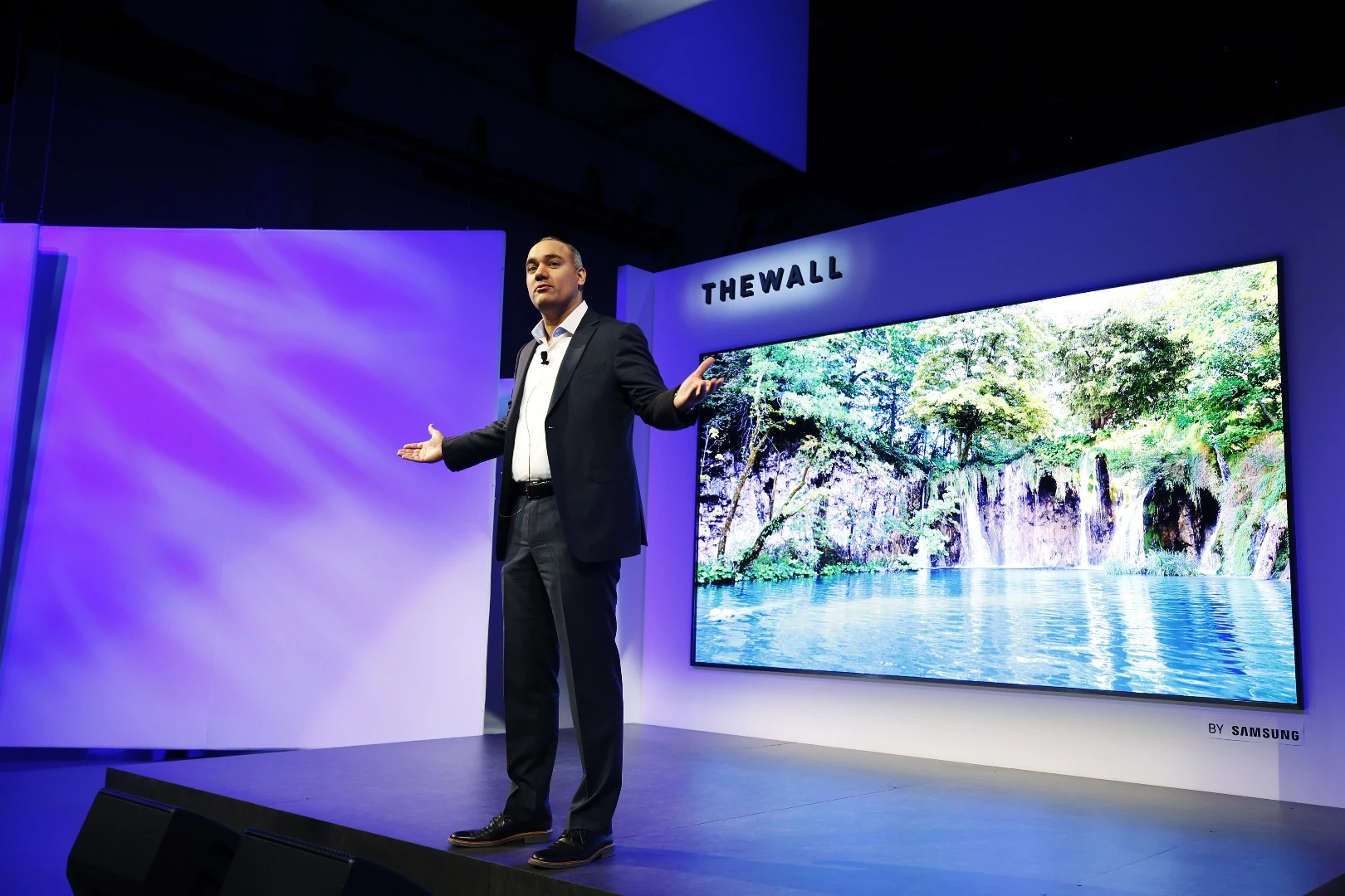 The Wall is apparently modular, allowing users to scale the screen size up or down to fit the available space
