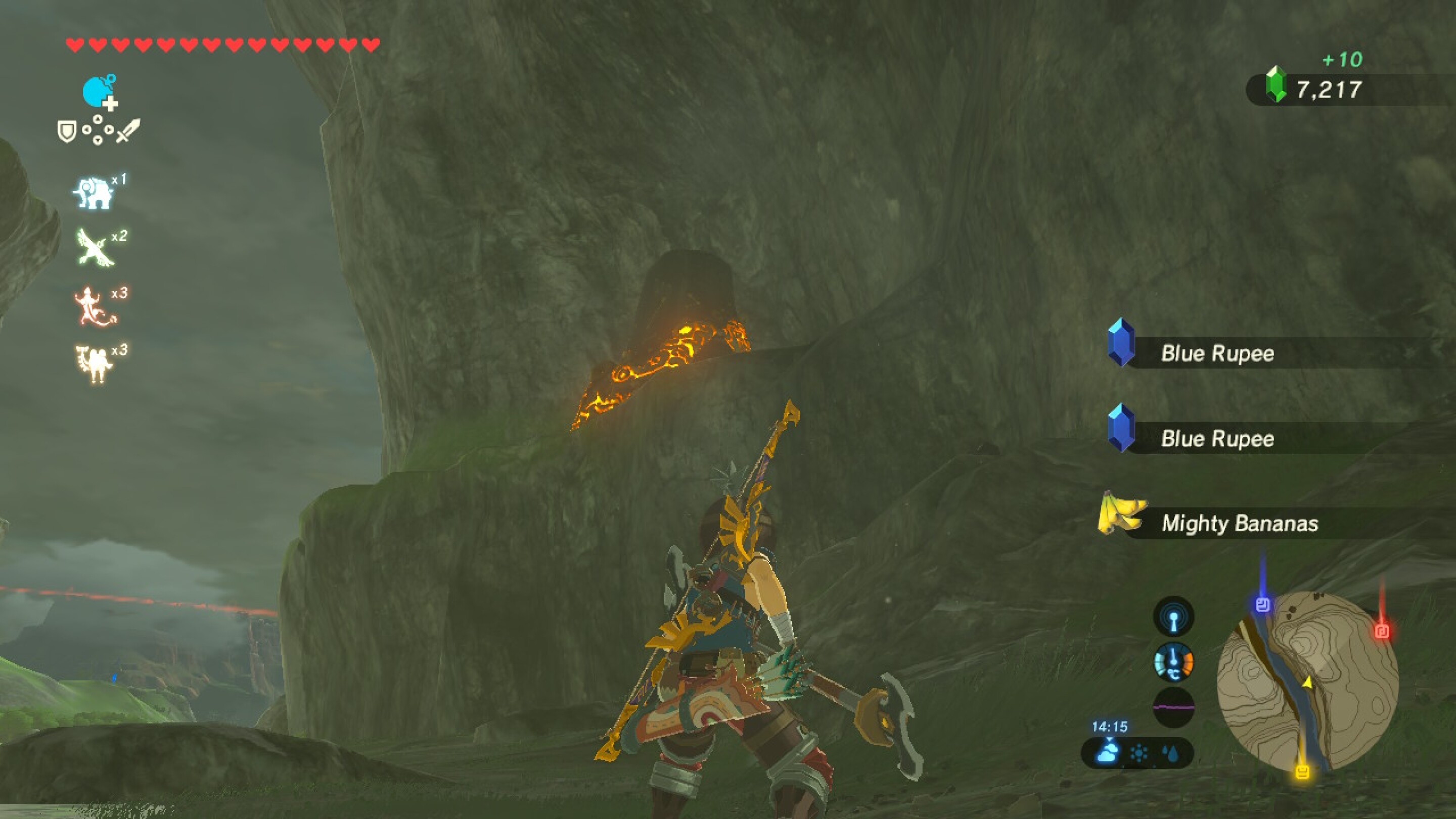 How to get the climbing gear in Breath of the Wild