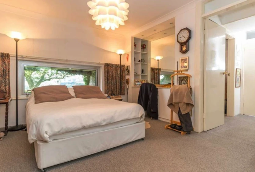One of the four bedrooms