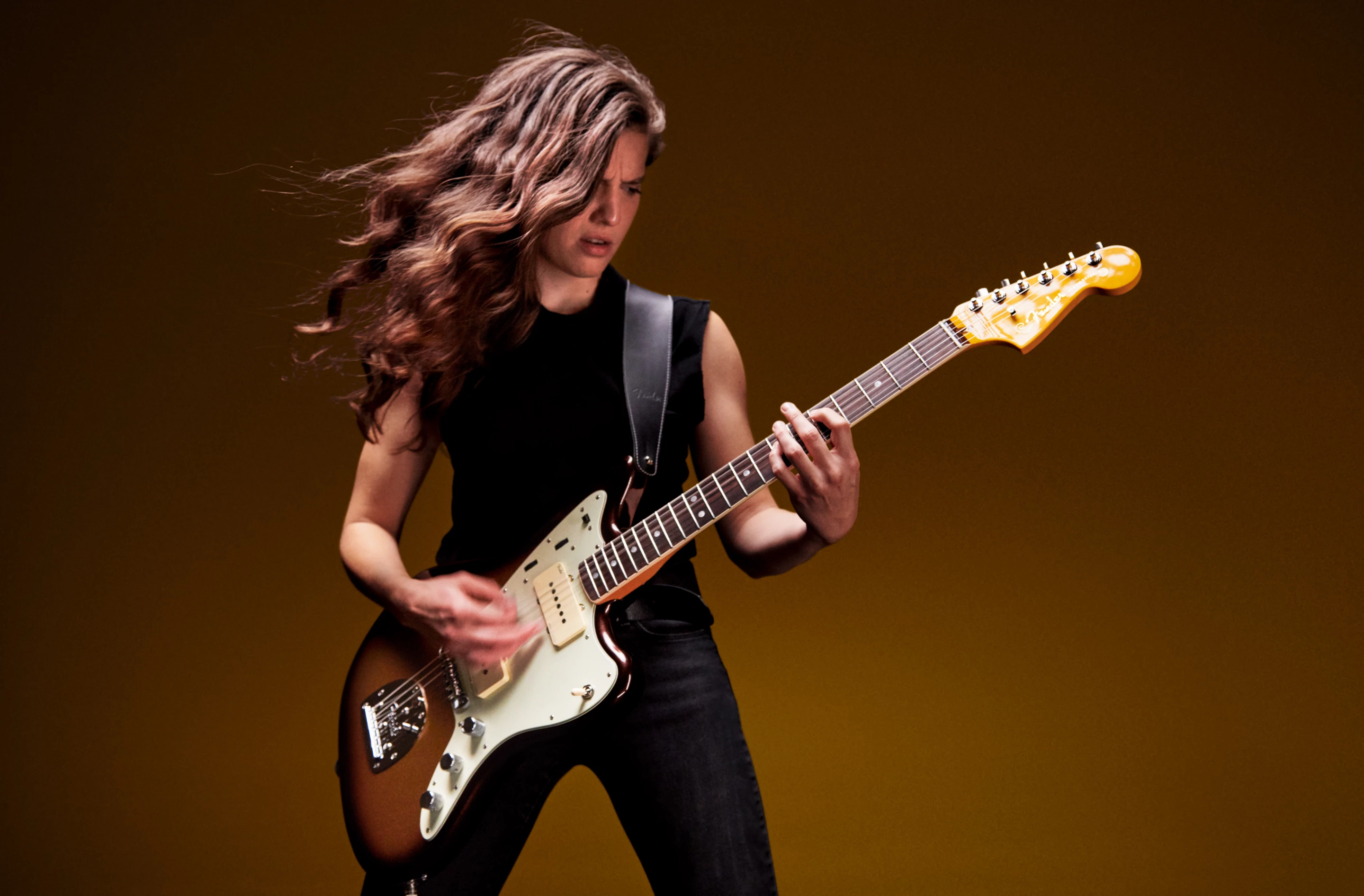 Gina Gleason with the American Ultra Jazzmaster
