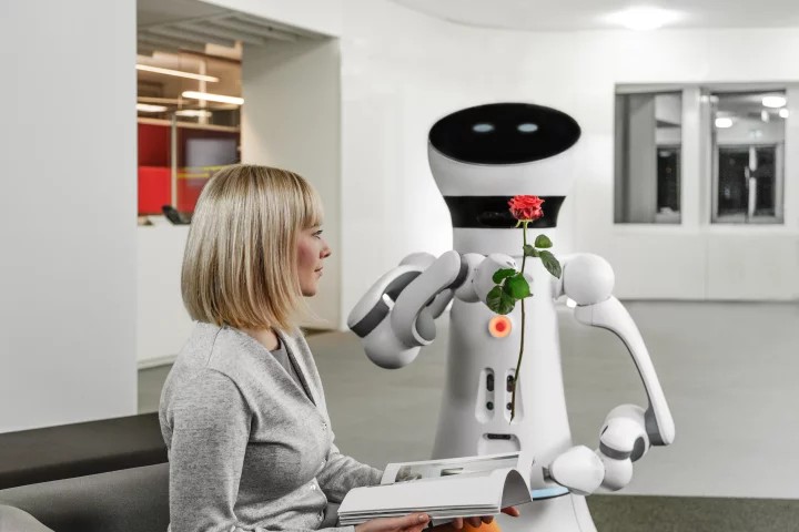 The Care-O-bot 4 is designed to be an affable service robot on a budget